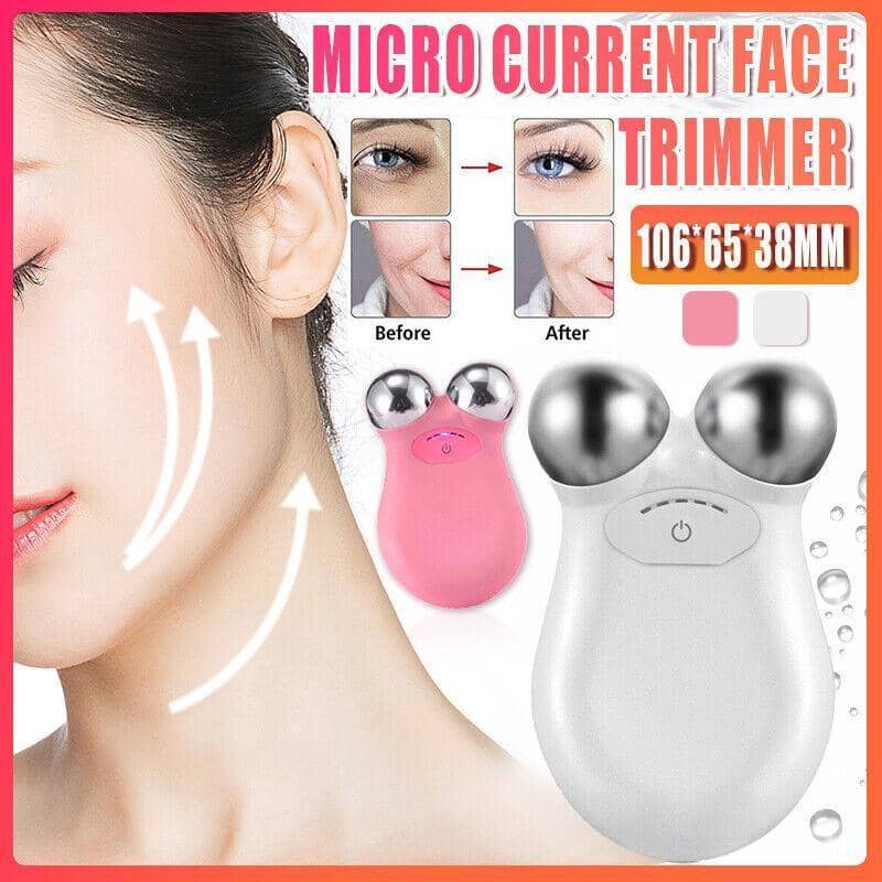 Microcurrent Facial Massager with 5 Intensity Levels - White - view 2