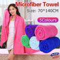 Microfibre Beach and Travel Towel, 140 x 70cm - Green - view 2