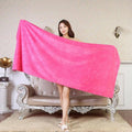 Microfibre Beach and Travel Towel, 140 x 70cm - Purple - view 3