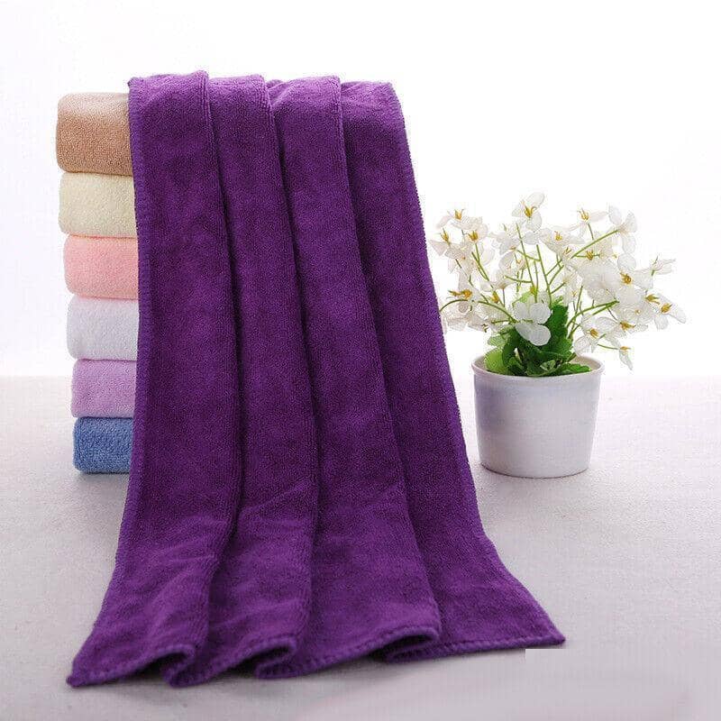 Microfibre Beach and Travel Towel, 140 x 70cm - Purple - view 4