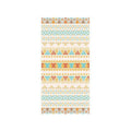 Microfibre Beach Towel with Carry Bag, 160 x 80 cm - Cream Boho Print