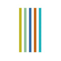 Microfibre Beach Towel with Carry Bag, 160 x 80 cm - Multicolour Striped