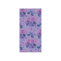 Microfibre Beach Towel with Carry Bag, 160 x 80 cm - Purple Leaf Print
