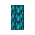 Microfibre Beach Towel with Carry Bag, 160 x 80 cm - Teal Fern Leaf Print