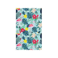 Microfibre Beach Towel with Carry Bag, 160 x 80 cm - Tropical Flamingo Print