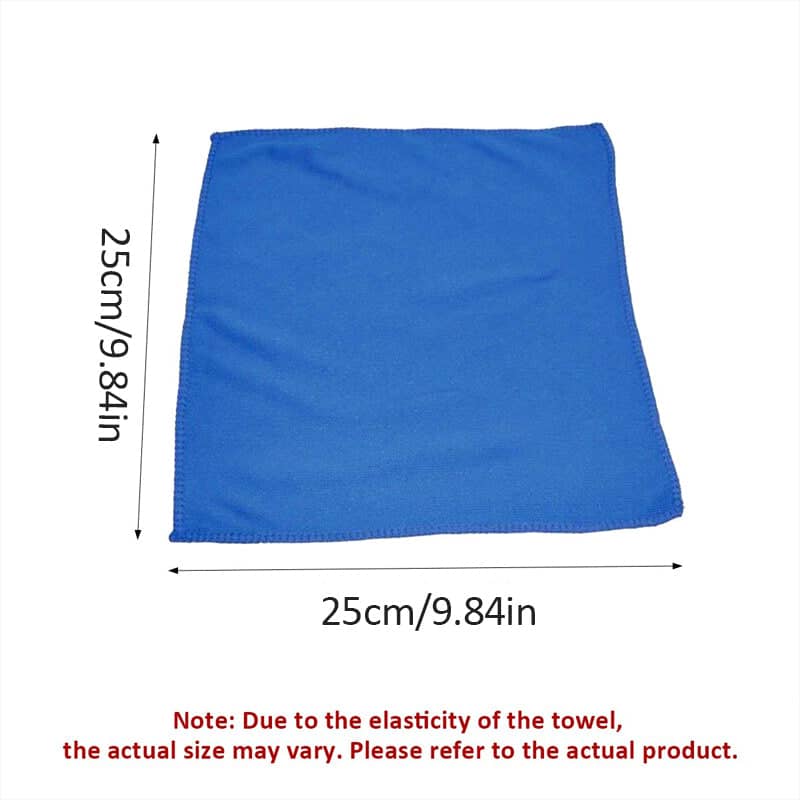 Microfibre Cleaning Cloths, Blue, 30 x 30 cm, Pack of 50 - view 3