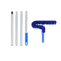 Microfibre Duster with Bendable Head and 140 cm Pole - Blue