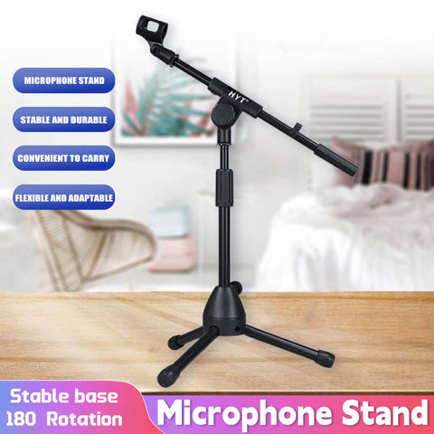 Microphone Stand with Tripod Base, Adjustable 45-70cm
