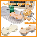 Microwave Egg Steamer with Lid, Double Cup Egg Cooker and Poacher - White - view 2