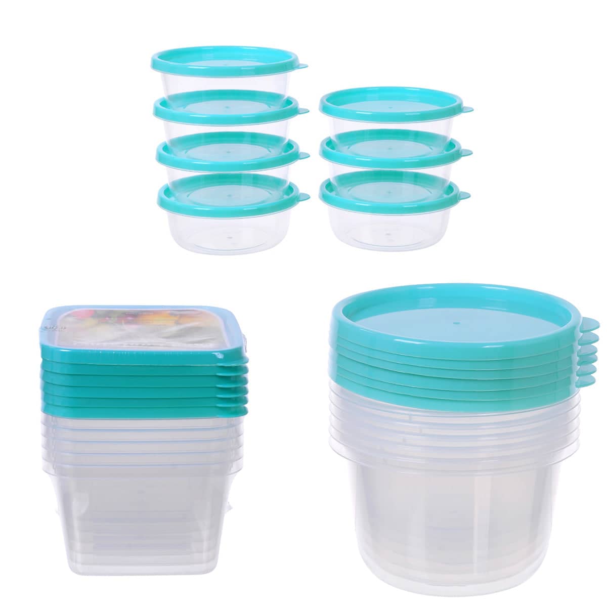 Microwave Safe Food Storage Containers with Lids - Round 745 ml, Pack of 6 - view 3