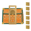 Mid Autumn Moon Cake Gift Box Sets with Carry Handle, Pack of 5 - Orange