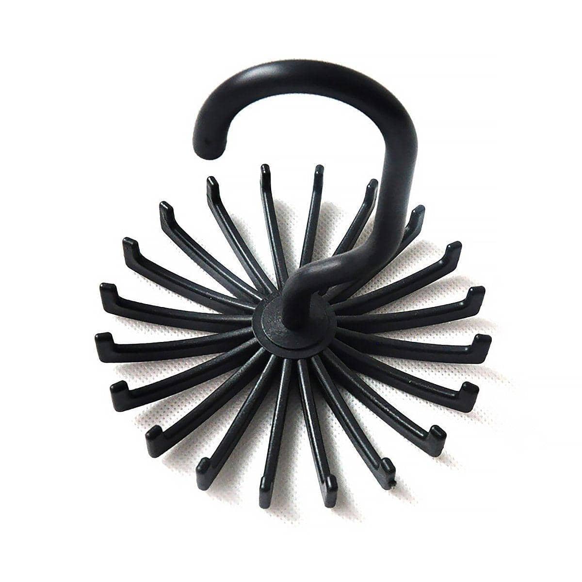 Mini 360 Degree Rotating Tie Hanger Closet Organiser - Black