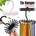Mini 360 Degree Rotating Tie Hanger Closet Organiser - Black - view 2