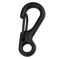Mini Alloy Carabiner Keychain Clips, Pack of 10 - Black