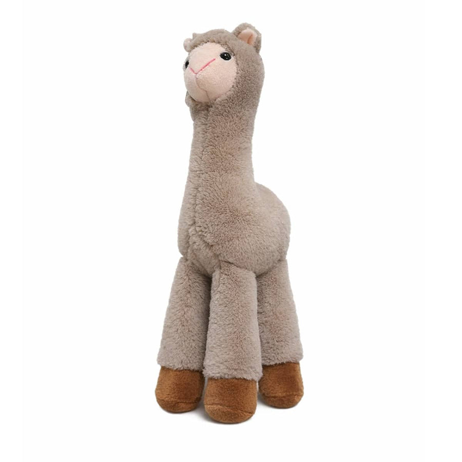 Mini Alpaca Plush Keychain, Soft Stuffed Bag Charm - Brown