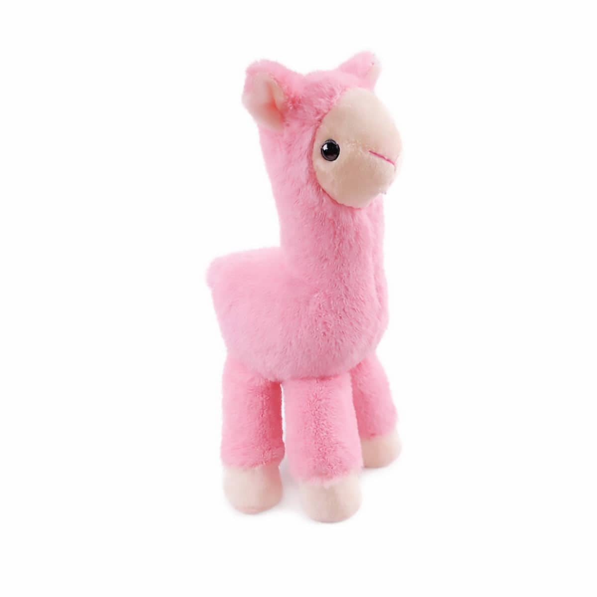Mini Alpaca Plush Keychain, Soft Stuffed Bag Charm - Pink