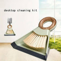 Mini Broom and Dustpan Set with Wooden Handle, Compact Desktop Cleaner - view 4