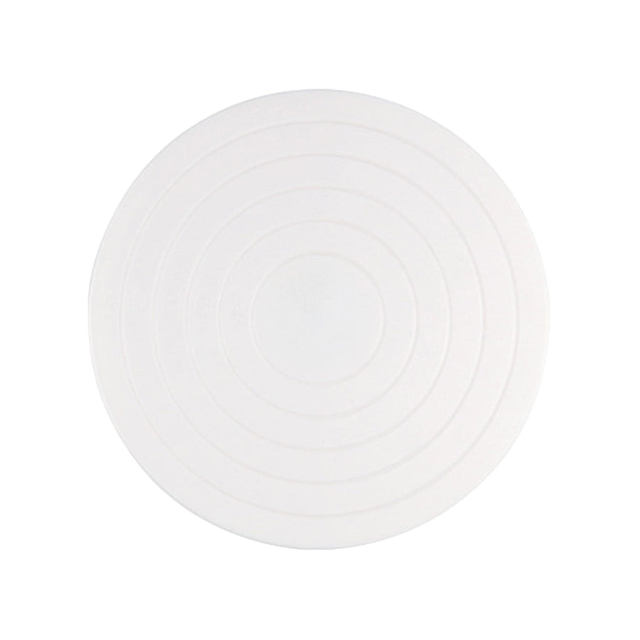 Mini Cake Turntable 14cm, Manual Rotating Decorating Stand - White