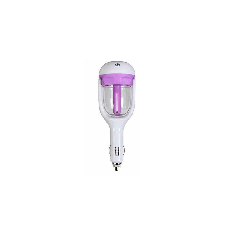 Mini Car Humidifier with 50ml Water Tank - Purple