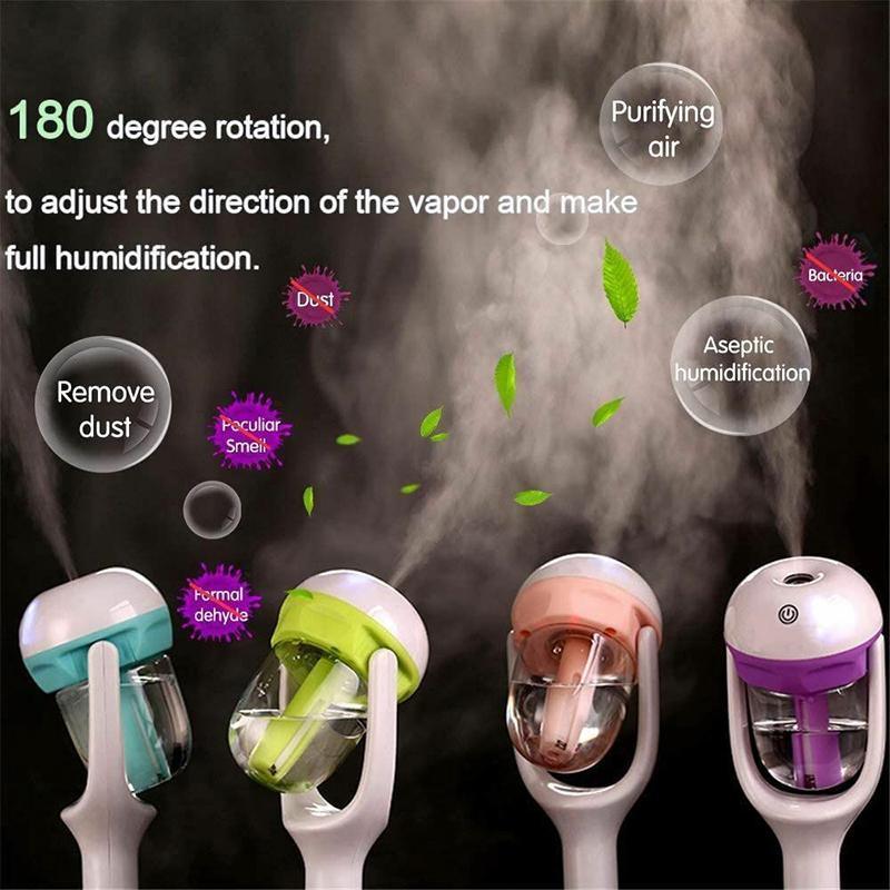 Mini Car Humidifier with 50ml Water Tank - Purple - view 5