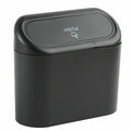 Mini Car Trash Bin with Push-Open Lid for Car and Desk - view 2