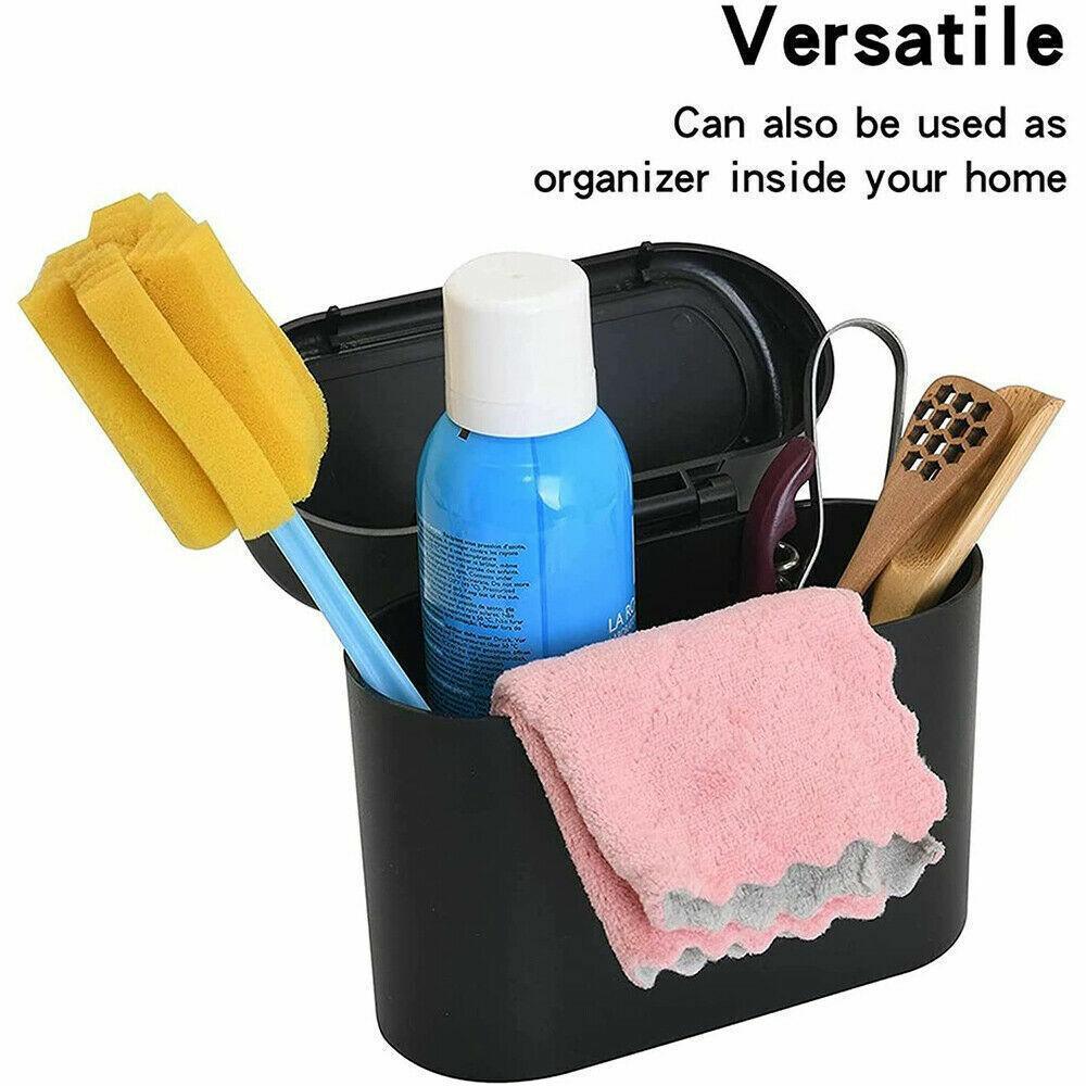 Mini Car Trash Bin with Push-Open Lid for Car and Desk - view 5