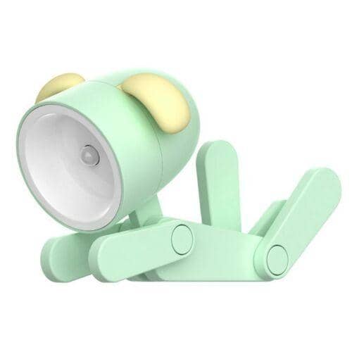 Mini Cartoon Animal LED Desk Lamp Portable Night Light - Green Dog