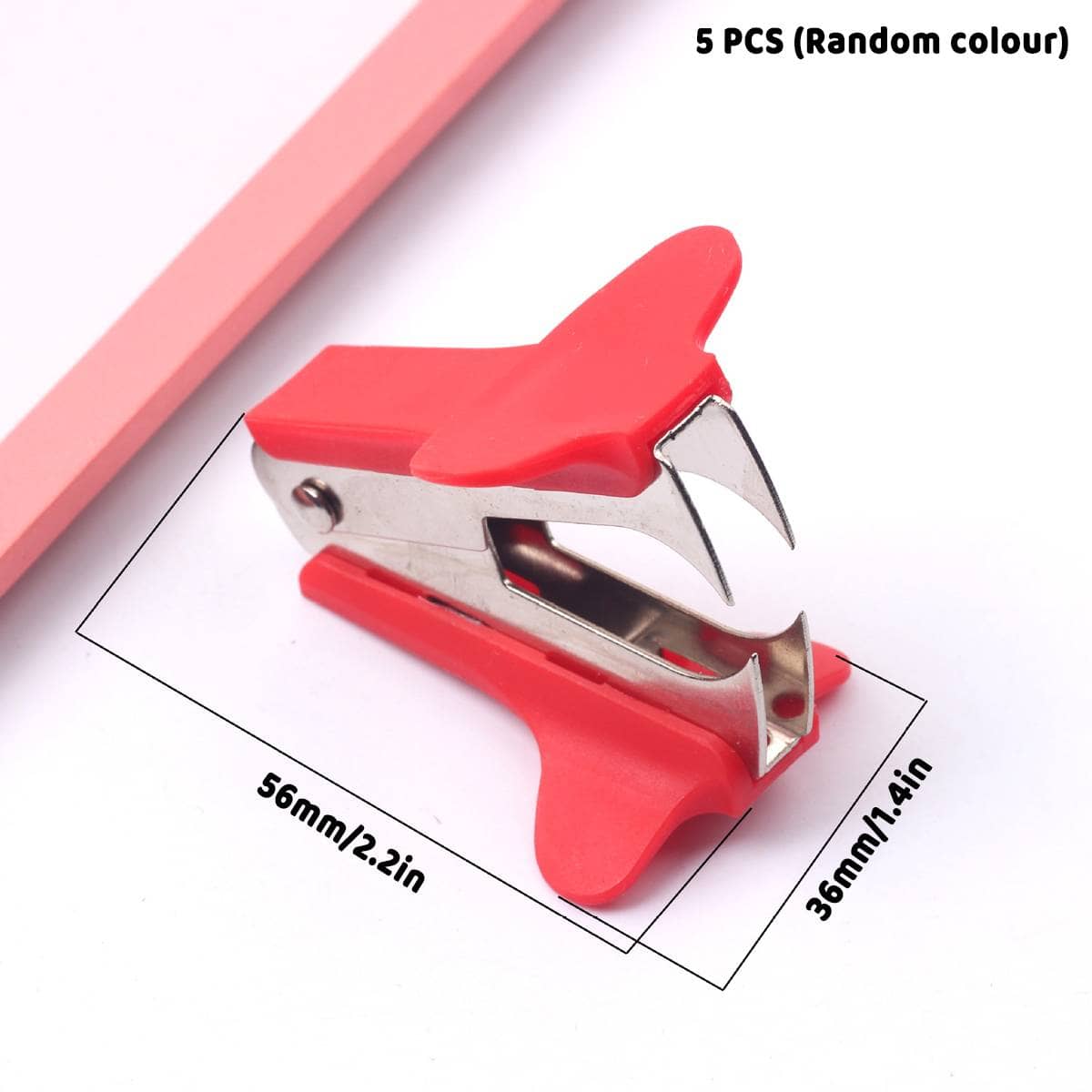 Mini Claw Staple Removers - Pack of 5 Mixed Colours - view 3