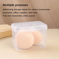 Mini Clear Plastic Storage Box Small Item Organiser Jewellery Craft Parts - Pack of 10 6.4 x 6.4 x 3.5 cm - view 5