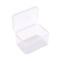 Mini Clear Plastic Storage Box Small Item Organiser Jewellery Craft Parts - Pack of 10 9.1 x 6.5 x 5.7 cm