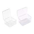 Mini Clear Plastic Storage Box Small Item Organiser Jewellery Craft Parts - Pack of 10 9.1 x 6.5 x 5.7 cm - view 3