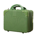 Mini Cosmetic Luggage Case with Double Zipper, 30 x 26 x 15 cm - Green