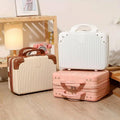 Mini Cosmetic Luggage Case with Double Zipper, 30 x 26 x 15 cm - Pink - view 5