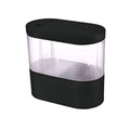 Mini Desktop Fish Tank with LED Light and Bottom Filter, 4 Litre - Black