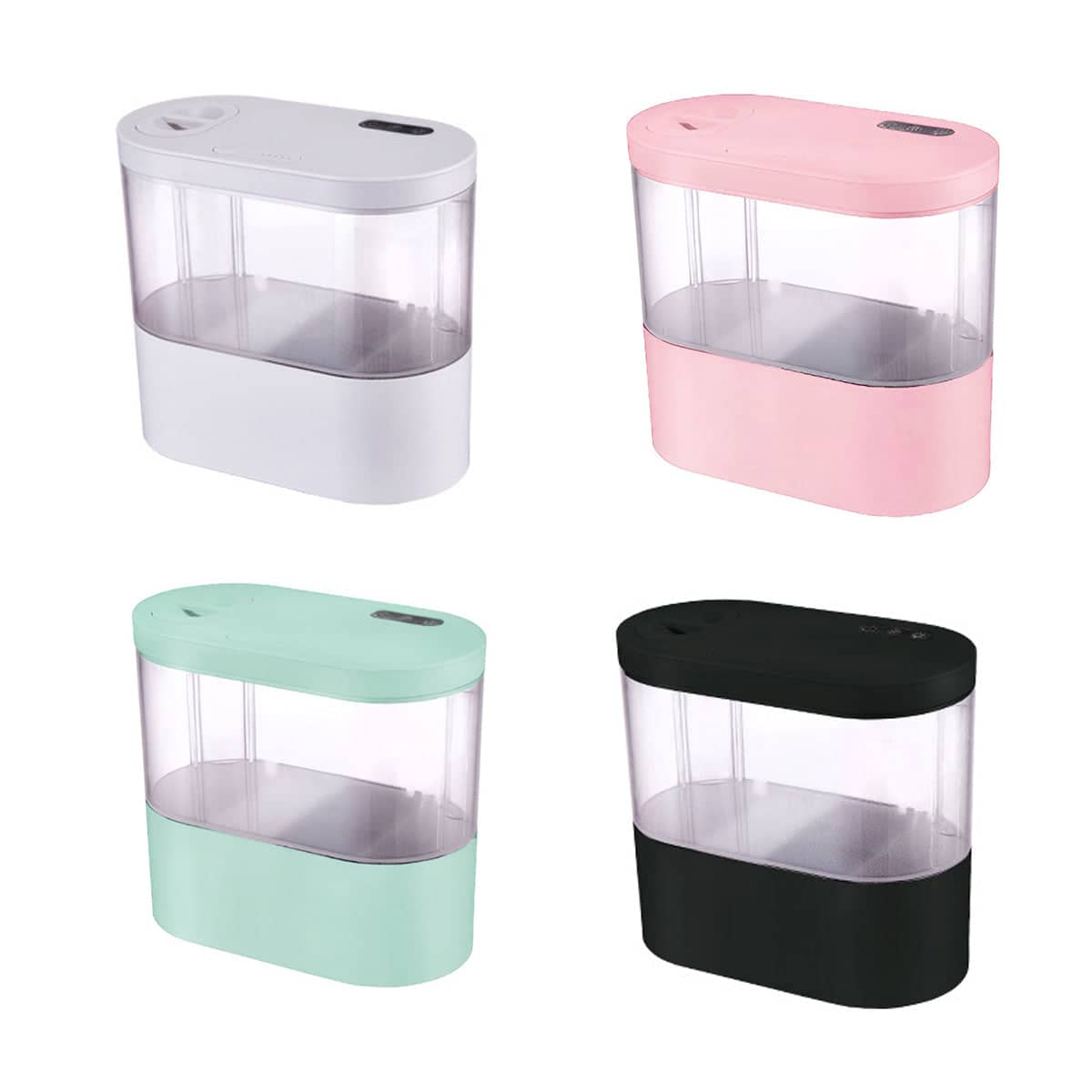 Mini Desktop Fish Tank with LED Light and Bottom Filter, 4 Litre - Black - view 3