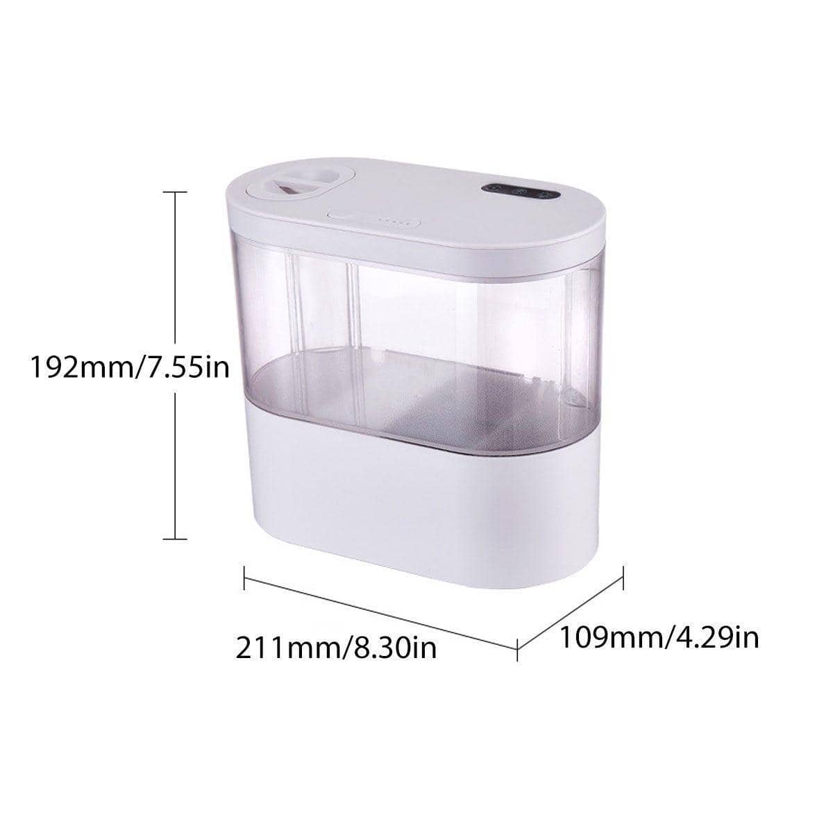 Mini Desktop Fish Tank with LED Light and Bottom Filter, 4 Litre - Black - view 4