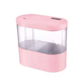 Mini Desktop Fish Tank with LED Light and Bottom Filter, 4 Litre - Pink