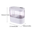 Mini Desktop Fish Tank with LED Light and Bottom Filter, 4 Litre - Pink - view 4