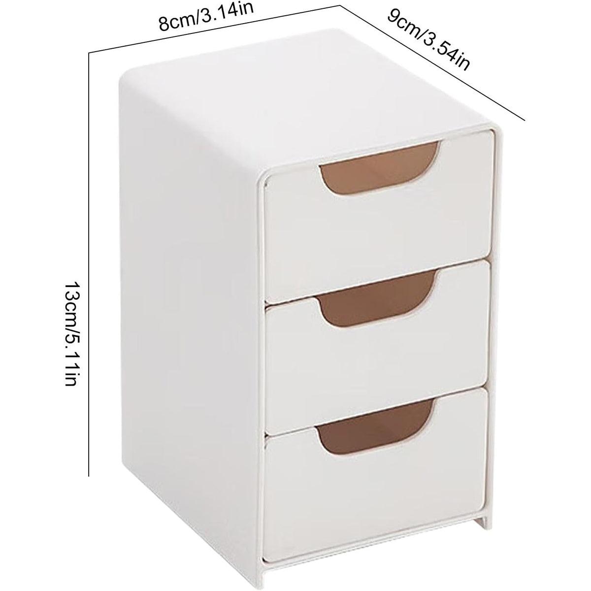 Mini Desktop Organiser Box with 3 Slide-Out Drawers - view 3