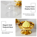 Mini Dessert Display Stands with Dome Cover, Set of 24 - Gold - view 5