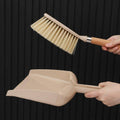 Mini Dustpan and Brush Set with Wooden Handle, Beige - Hand Brush A38 - view 5