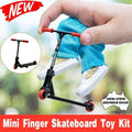 Mini Finger Skateboard Scooter Toy Kit with Finger Board Accessories