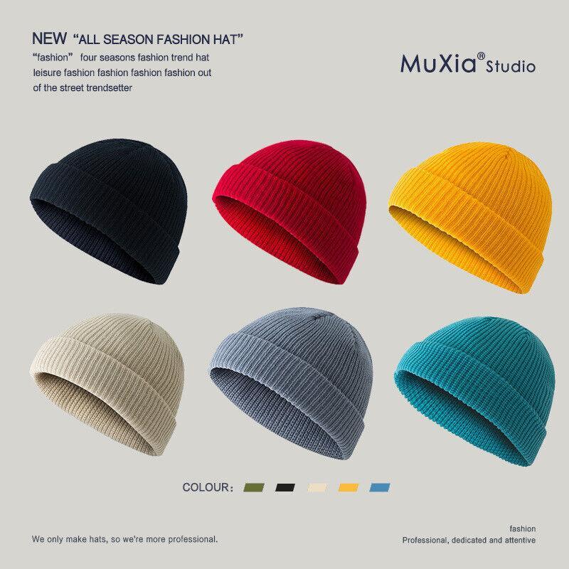 Mini Fisherman Beanie Hat Soft Knitted Docker Skull Cap - Dard Grey - view 4