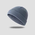 Mini Fisherman Beanie Hat Soft Knitted Docker Skull Cap - Red - view 6