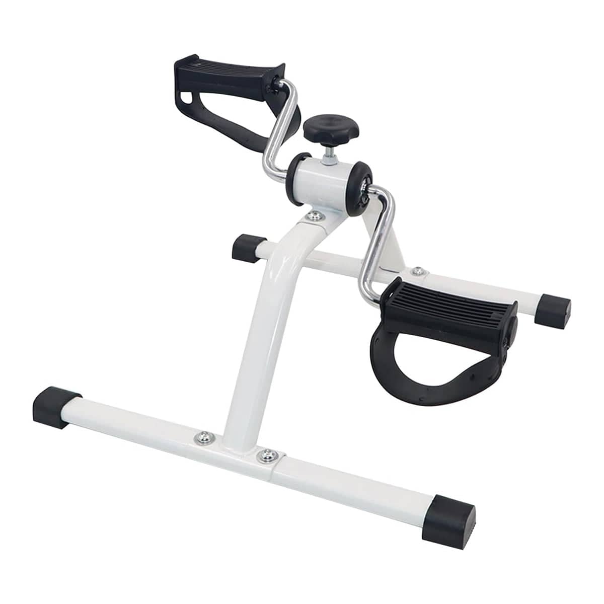Mini Folding Exercise Bike Leg Trainer with LED Display, Compact Foldable, White - view 2