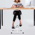 Mini Folding Exercise Bike Leg Trainer with LED Display, Compact Foldable, White - view 4