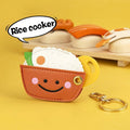 Mini Food Keyring for Car and Home Keys - Rice - view 3