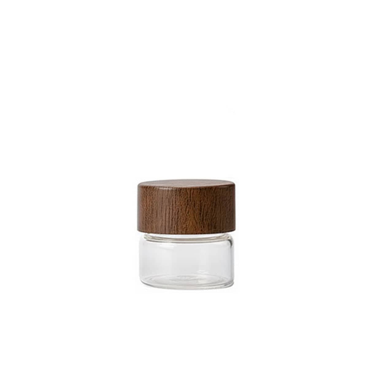 Mini Glass Storage Jars with Lids, Pack of 6 - 3 x 3 x 3 cm