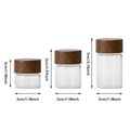 Mini Glass Storage Jars with Lids, Pack of 6 - 3 x 3 x 3 cm - view 4