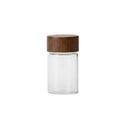 Mini Glass Storage Jars with Lids, Pack of 6 - 3 x 3 x 7 cm